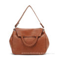 Genuine Leather Women Cross Shoulder Handbags Large Satchel For Journey